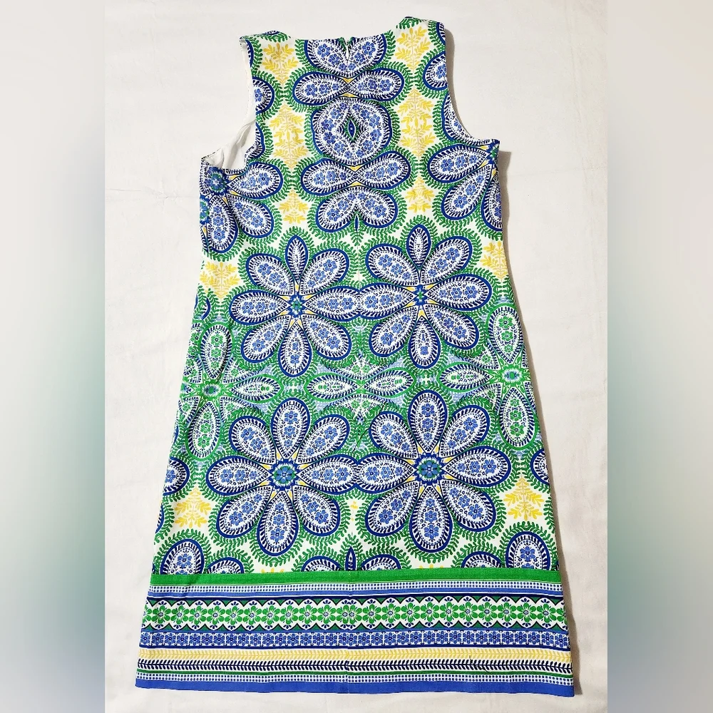London Times Sleeveless Floral Shift Dress Size 2 - Picture 2 of 6